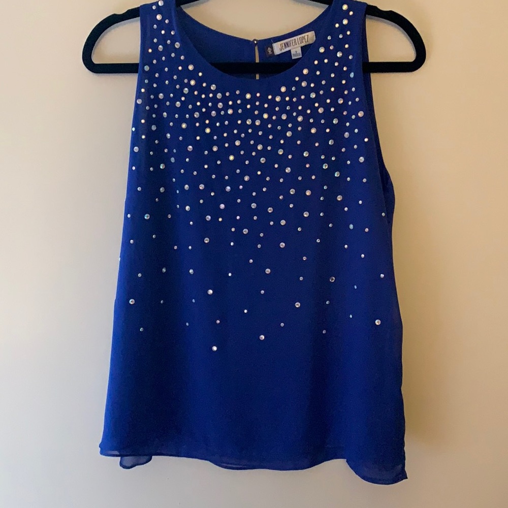Jennifer Lopez rhinestone top